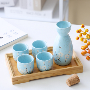 日式 小清新清酒具陶瓷分酒器小酒盅白酒杯烈酒烧酒壶黄酒喝酒杯子