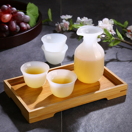 玉瓷酒具温酒壶分酒器黄酒白酒杯
