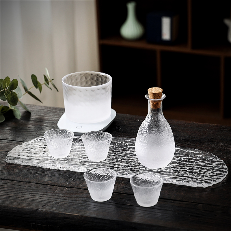 云雾冰露酒具套装日式玻璃白酒杯