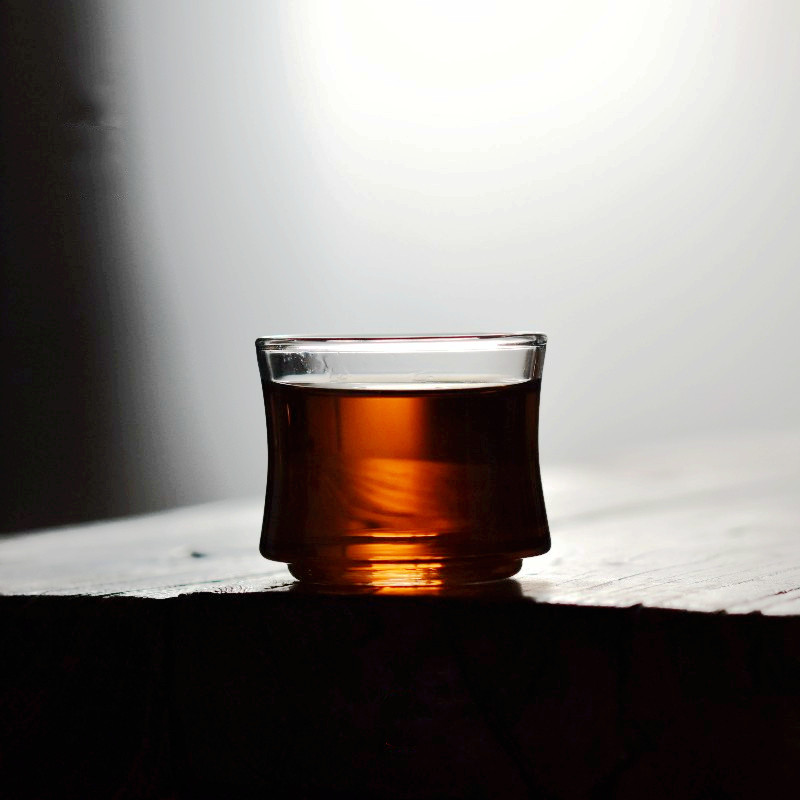 樱花阁 日式耐热玻璃白酒杯杯清酒黄酒杯烈酒鸡尾酒家用茶水杯子