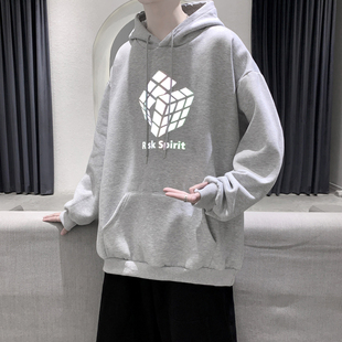 反光衣服男2020新款卫衣连帽秋冬季外套韩版潮流宽松百搭ins港风
