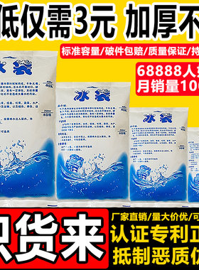 注水冰袋快递专用冷冻食品保冷生鲜商用重复使用家用摆摊冰敷冷敷