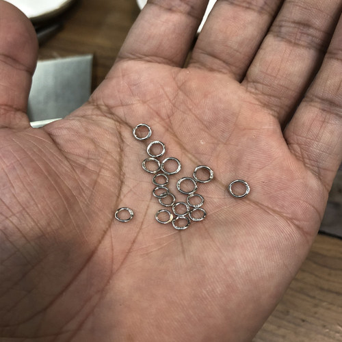 PT950手链闭口链接圈项链扣铂金O圈DIY开口延长配件白金手工素圈