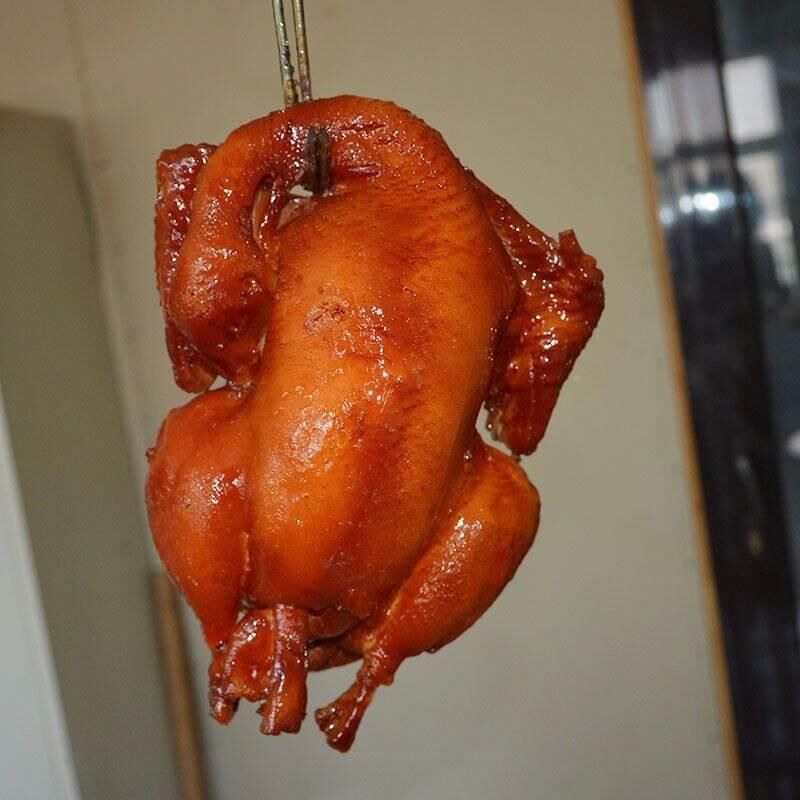 烧鸡扒鸡模型仿真菜食品模u型假菜样品模具仿真鸡拍电影菜品道具*
