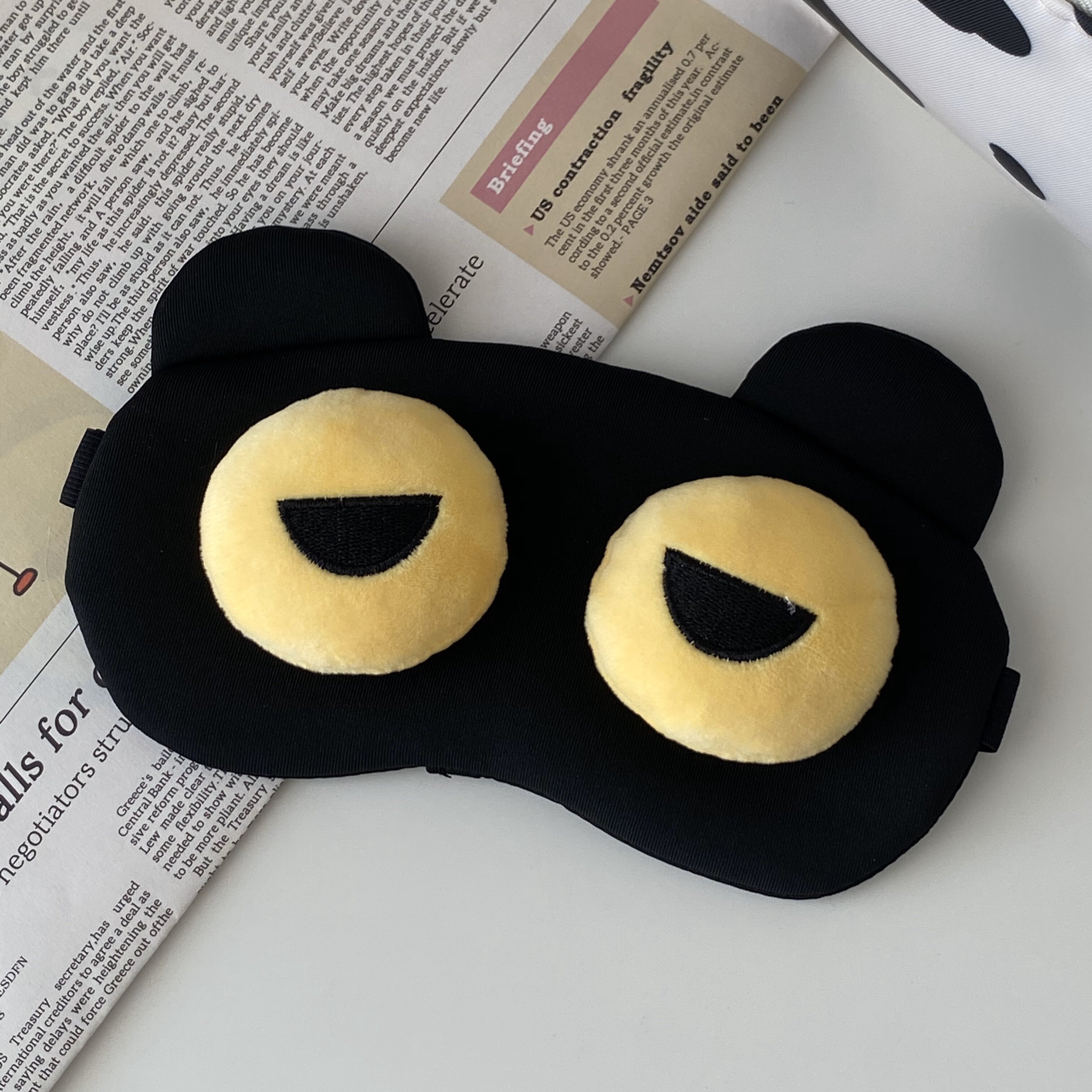Grande offerta! Divertente maschera per dormire, simpatico impacco di ghiaccio a cartoni animati per impacchi caldi e freddi, blocca la luce, allevia la fatica,_voghion.com