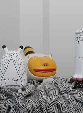 密度家居树脂摆件卡通儿童房