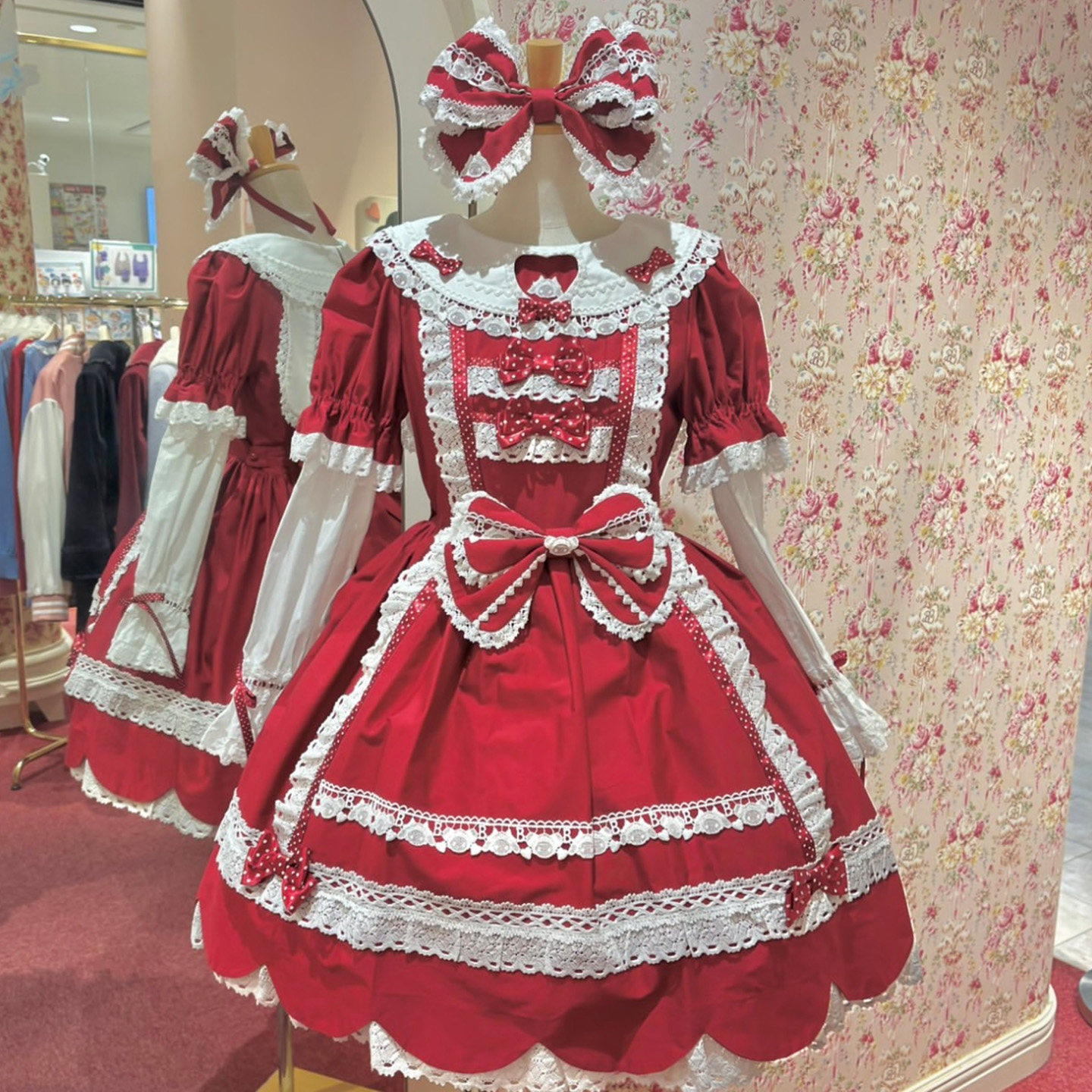 BABY 兔熊爱心糖果装饰OP  lolita 洛丽塔连衣裙