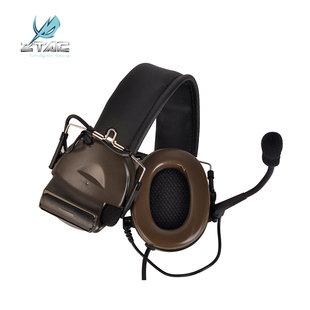 ZTAC元 通讯带麦C2 素C2无拾音降噪战术耳机户外头戴式