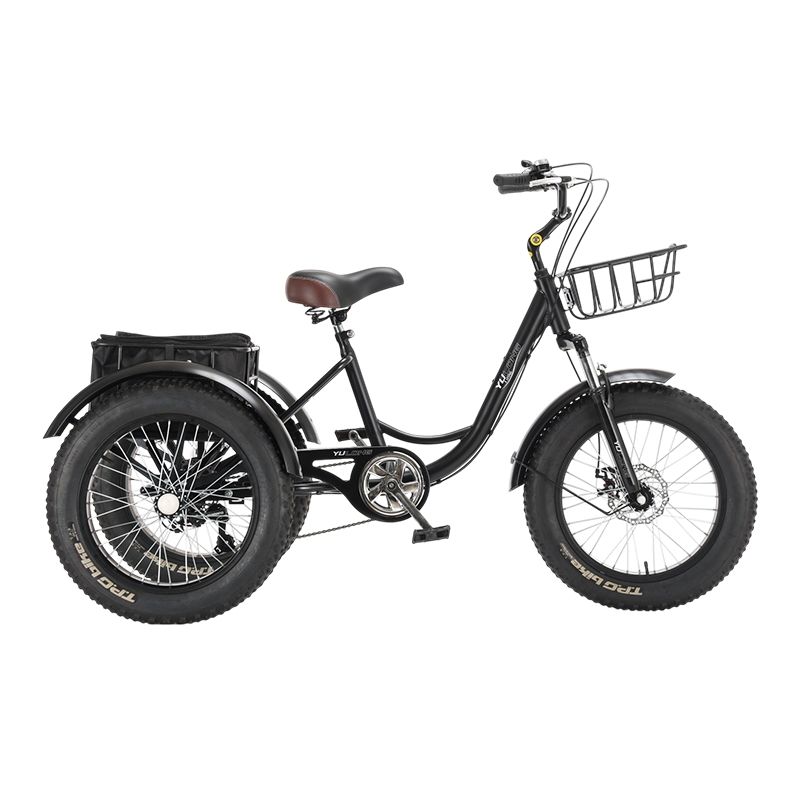 热销20英寸胖胎电动脚踏三轮车雪地自行车变速