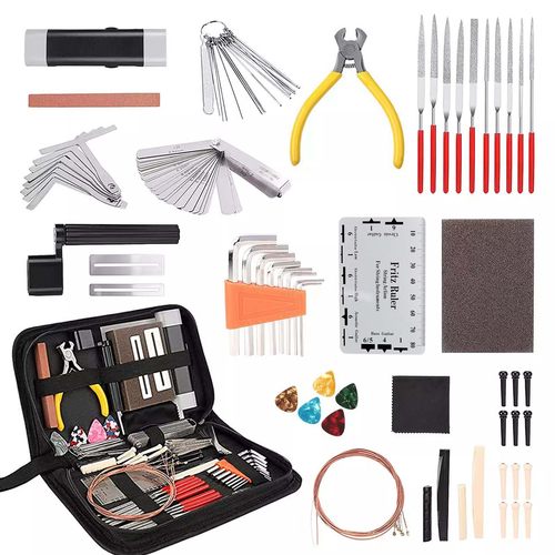 72件套吉他工具包大全 吉他维修保养套装 吉他配件