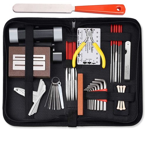 吉他维修工具套装大全 维修保养护理工具 吉他维修工具大套装