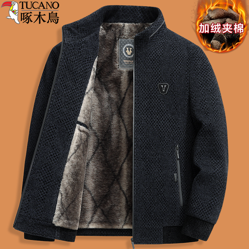 啄木鸟爸2025新款秋冬装棉衣中老