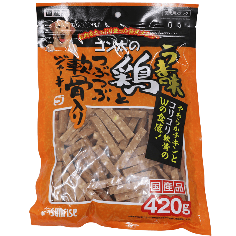 盛来知鸡肉脆骨条柯基比熊柴犬边牧金毛德牧狗爱吃的奖励狗零食