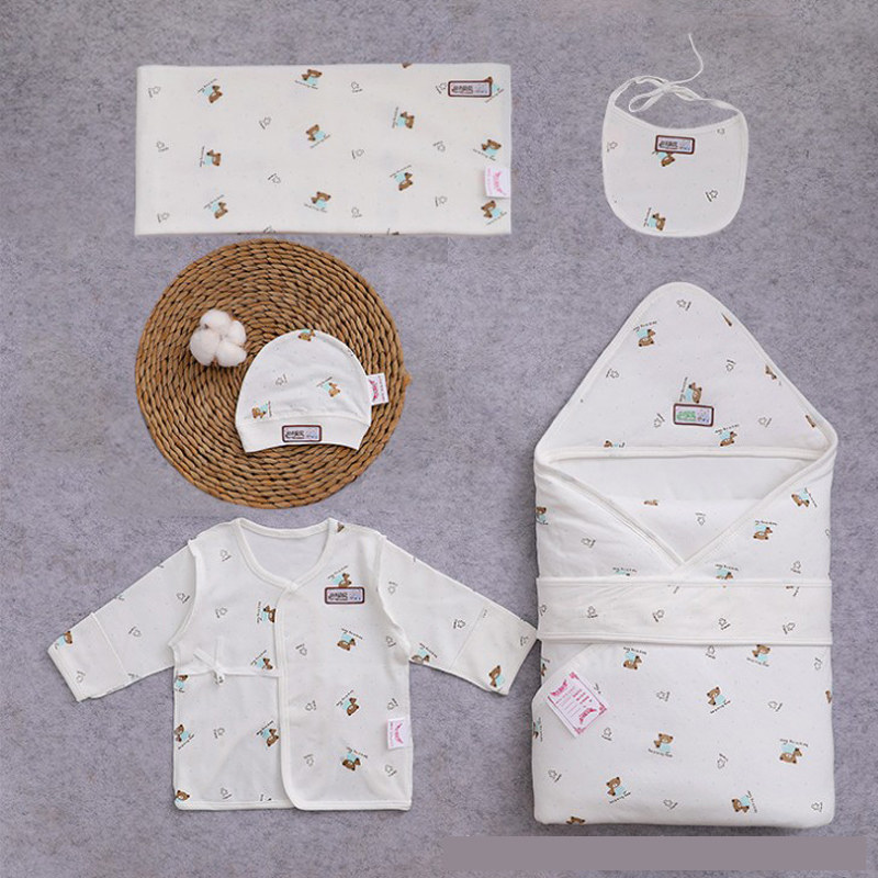 医院专用衣服婴儿用品五件套新生儿套装高温消毒真空包装待产包