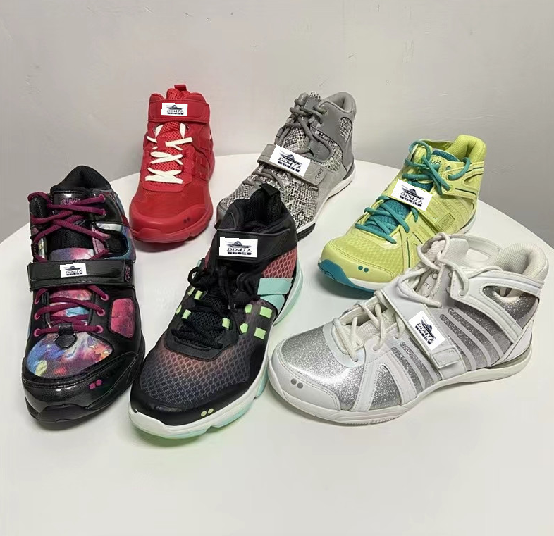 YRK健步鞋中帮舞蹈健身运动鞋篮球鞋耐磨透气减震超轻跑步鞋