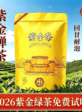 河源紫金金萱种明前新茶耐泡绿茶