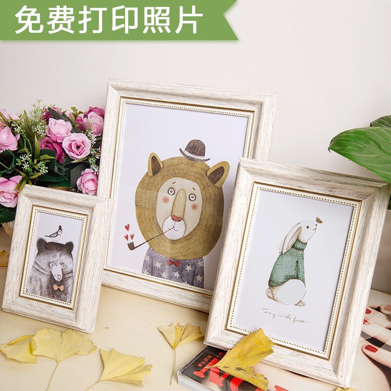 美欧式婚纱相框创意5 6 7 8 10 16寸8K16KA3A4画框摆台挂墙洗照片
