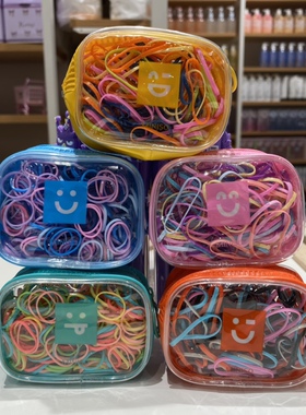 一次性皮筋 名创优品MINISO超可爱系列水果包趣味表情橡皮圈