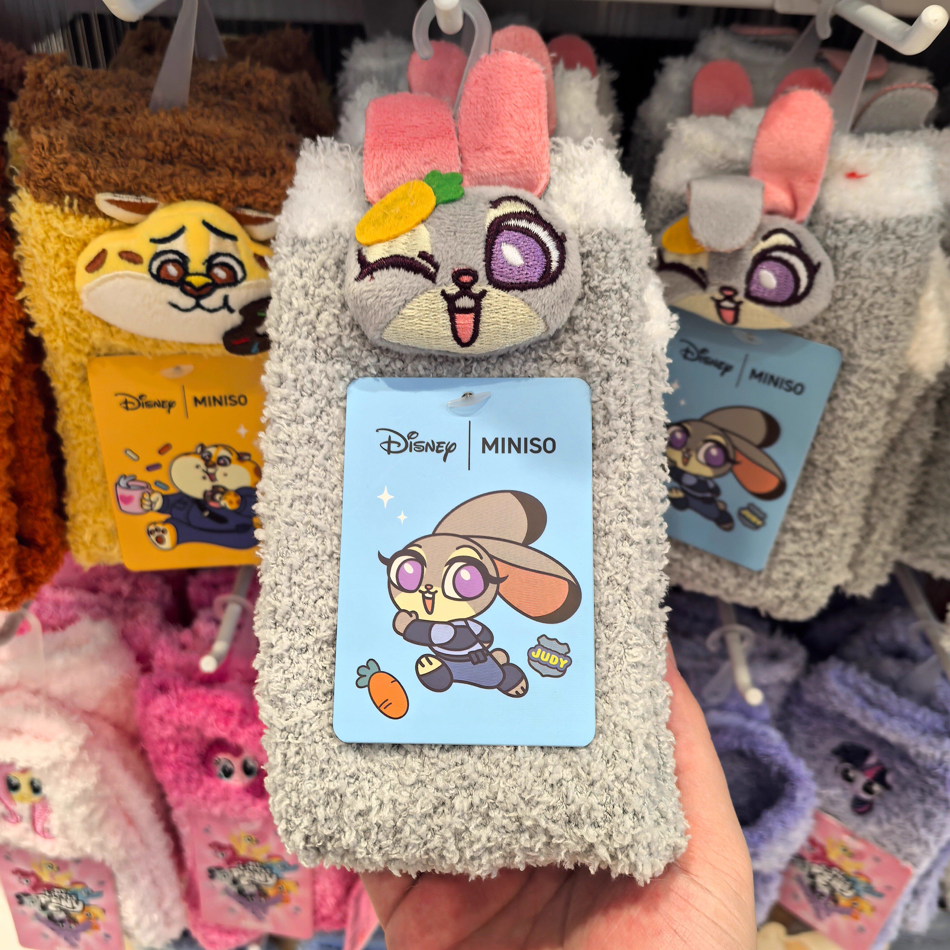 名创优品立体公仔居家袜朱迪尼克