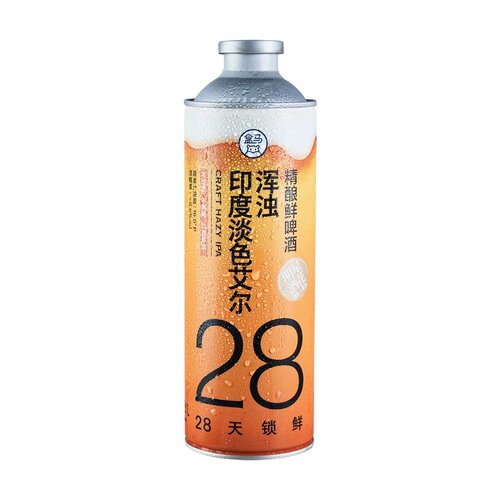 盒马代购 28天锁鲜浑浊IPA精酿原浆鲜啤酒1L
