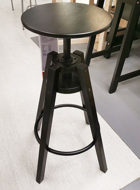 IKEA国内宜家代购 达夫利 吧台凳吧台椅黑色正品高脚凳酒吧凳子