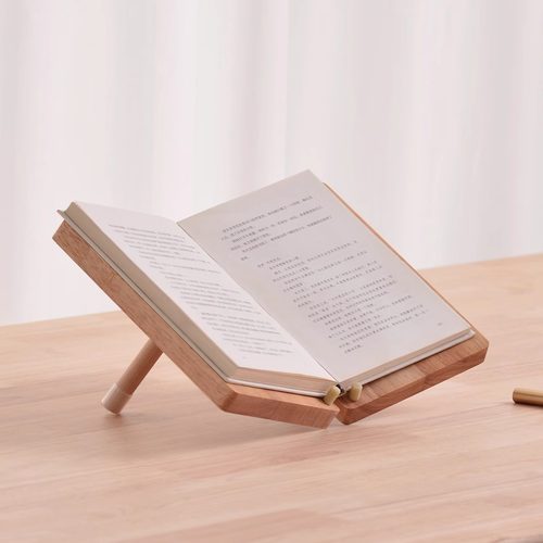 实木桌面书籍展示架支架