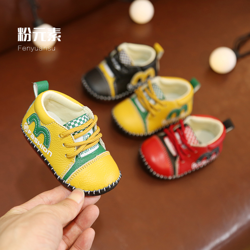 清仓新款春秋季婴儿鞋软底0-1岁男女宝宝学步鞋真皮高帮幼儿单鞋