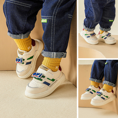 春秋季2023新款男童运动鞋一岁学步鞋男宝宝小童婴儿鞋子女童板鞋