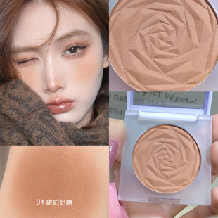 日杂风收缩色腮红低饱和度土色棕色系亚裔感黄黑皮欧美单色腮红