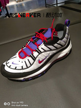 Nike Air Max 98 新款男子猛龙黑紫复古气垫运动跑步鞋640744-110