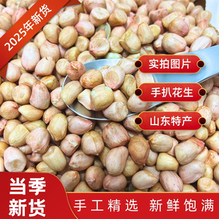 山东新鲜花生手工现扒农家特产净重1斤装 25年新货