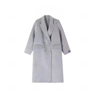 【 】航邦祺韩系宽松气质西装领双面毛呢外套