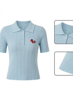 【肖恩专享】航邦祺小马刺绣针织正肩polo衫LH-H601