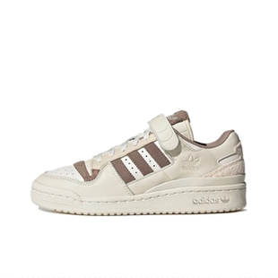 米棕 adidas GY4126 低帮休闲运动板鞋 耐磨舒适 originals Forum