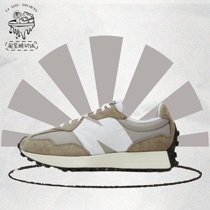 New Balance 327系列 低帮耐磨运动跑步鞋 男女同款 浅驼MS327LH1