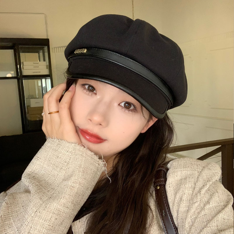 陈奶奶八角帽英伦复古风女秋冬