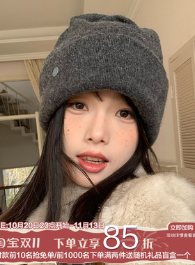 陈奶奶日系针织帽子女秋冬
