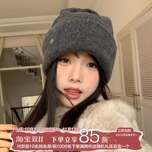 羊毛！陈奶奶日系针织帽子女秋冬高品质保暖加厚毛线包头冷帽