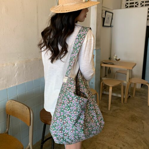 莫奈花园陈奶奶韩系碎花单肩包