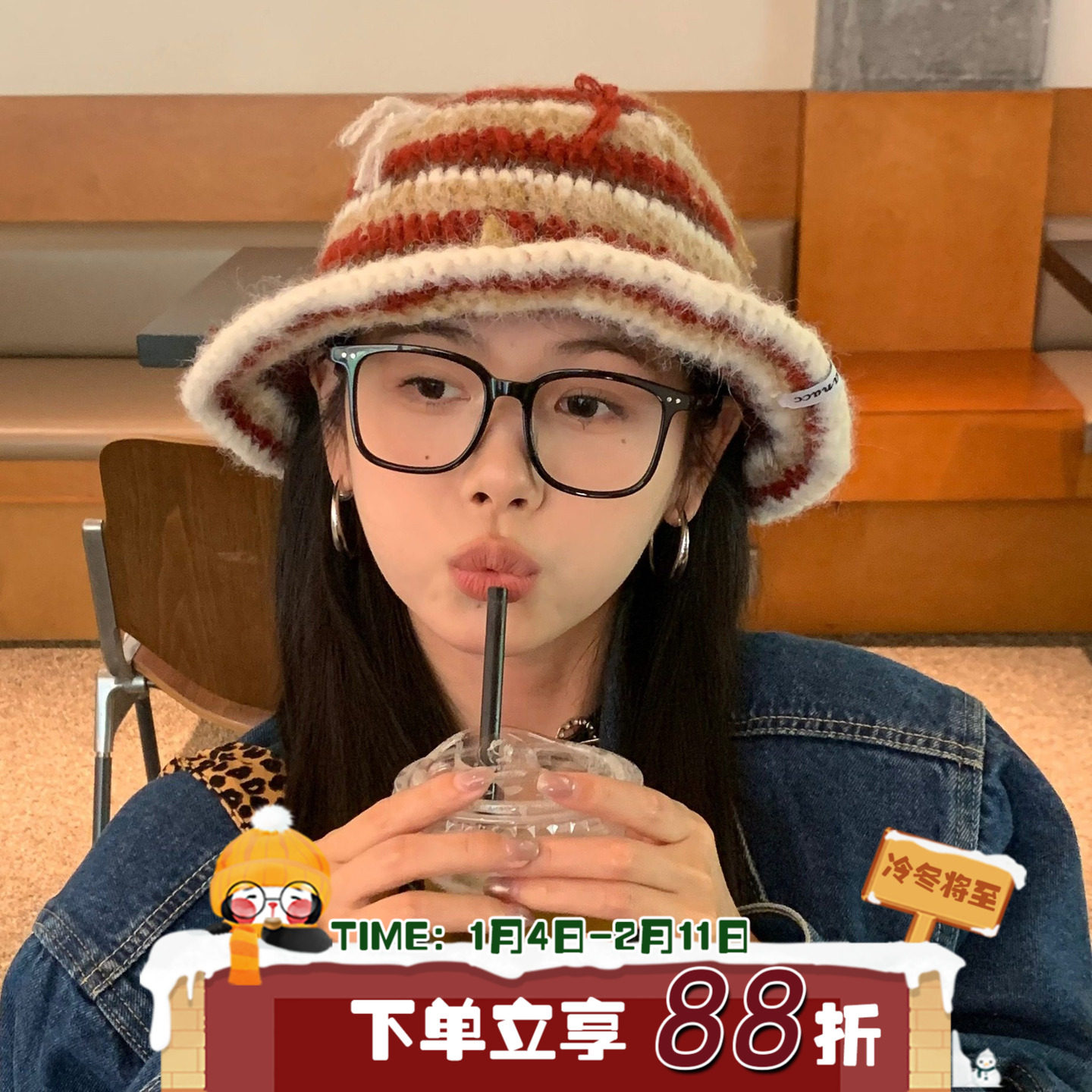 日系慵懒~陈奶奶复古甜美手工毛线针织帽子女秋冬保暖盆帽渔夫帽,服饰配件/皮带/帽子/围巾,帽子,淘宝优惠券,粉丝福利购,淘宝优惠卷