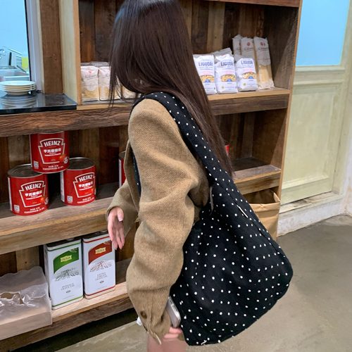 萌系波点~陈奶奶/韩版波点单肩包