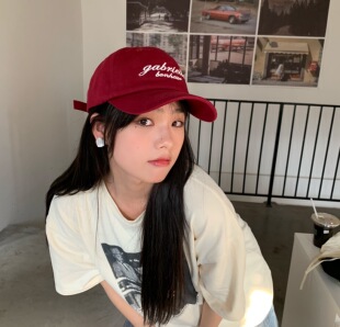 陈奶奶私藏帽子女复古美式 百搭鸭舌帽男遮阳帽 字母刺绣棒球帽韩版