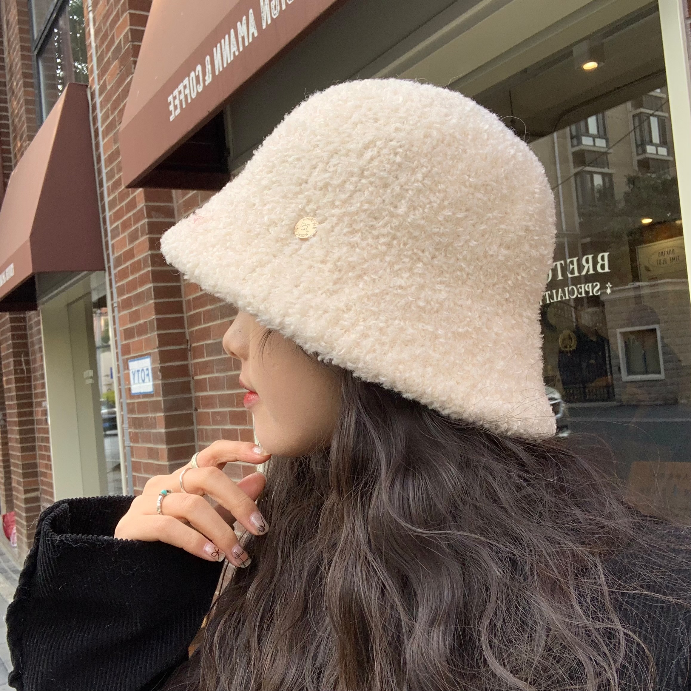 逛街渔夫帽女水桶帽韩系