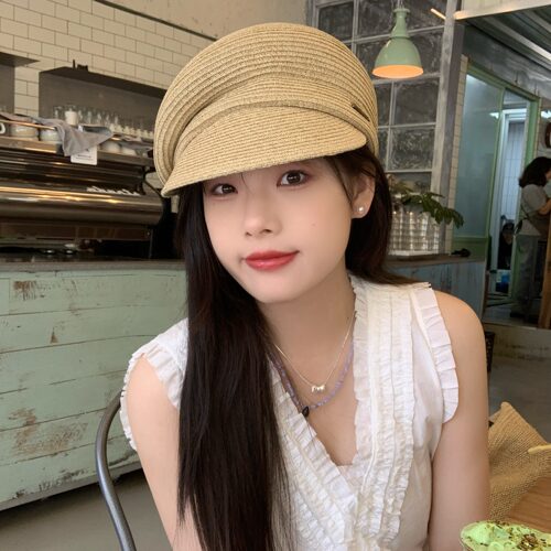 陈奶奶赫本风法式优雅草帽大合集