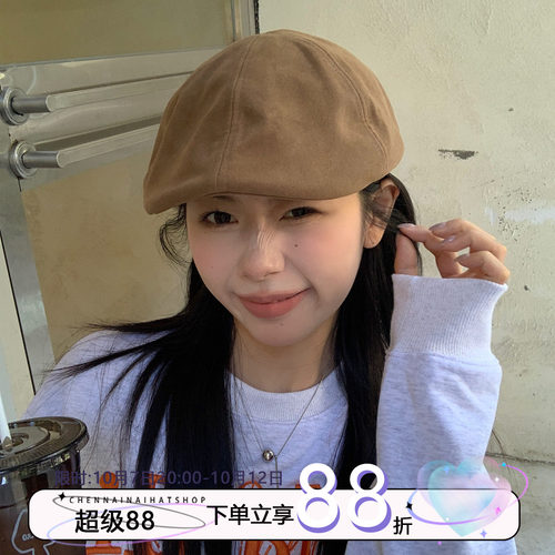 松弛感满分陈奶奶水洗皮革前进帽