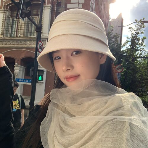 陈奶奶100%羊毛小礼帽女法式时尚