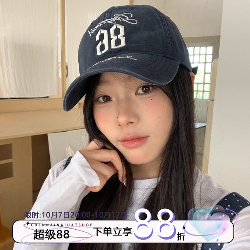 陈奶奶全棉刺绣水洗棒球帽子女