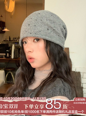 陈奶奶秋冬星星堆堆帽显脸小