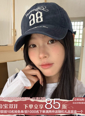 陈奶奶全棉刺绣水洗棒球帽子女