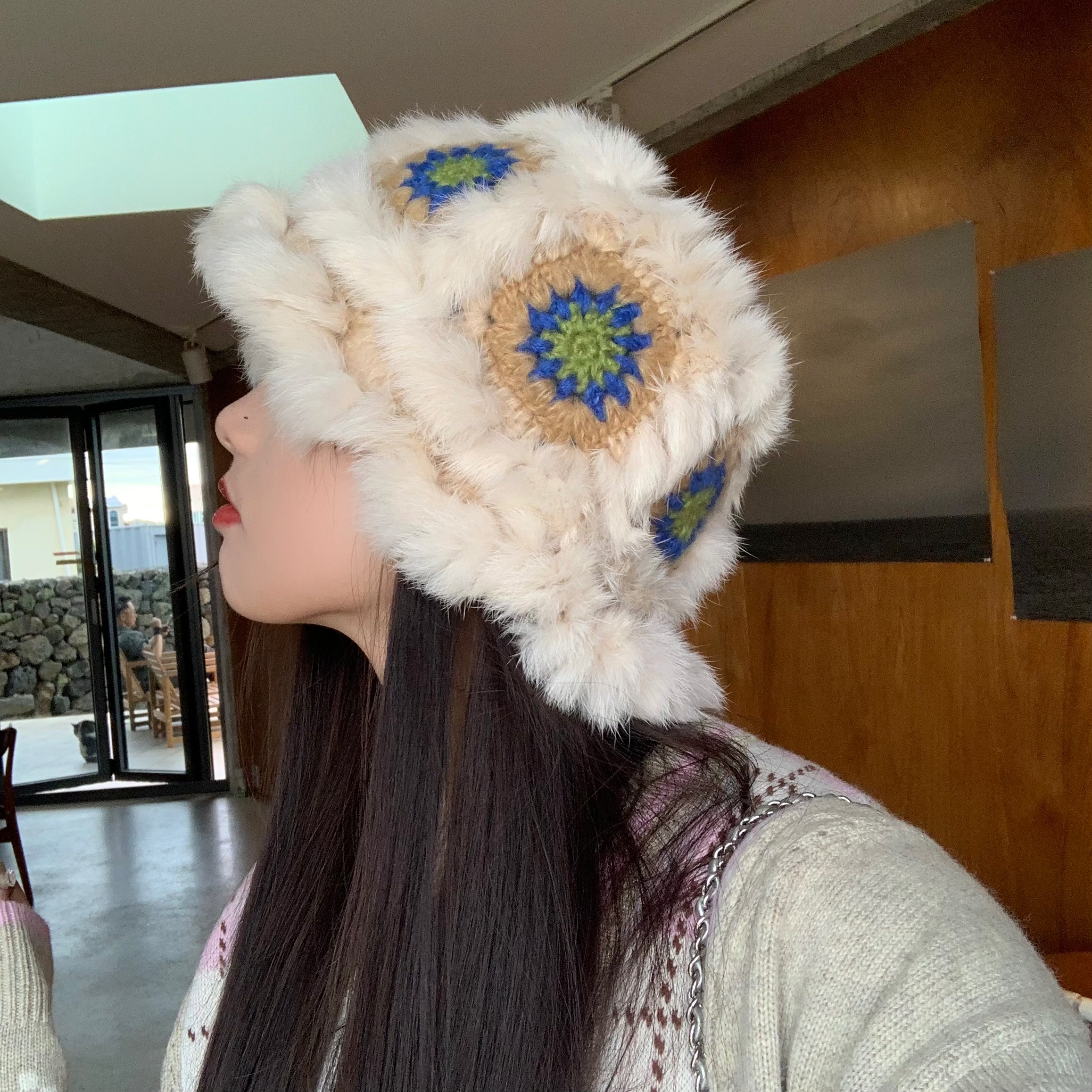 陈奶奶渔夫帽出游甜美风女秋冬